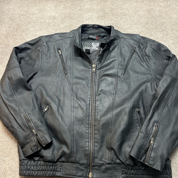 Men's Black Leather Jacket